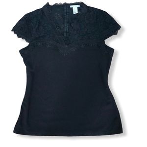 🟢 H&M Black Top NWOT